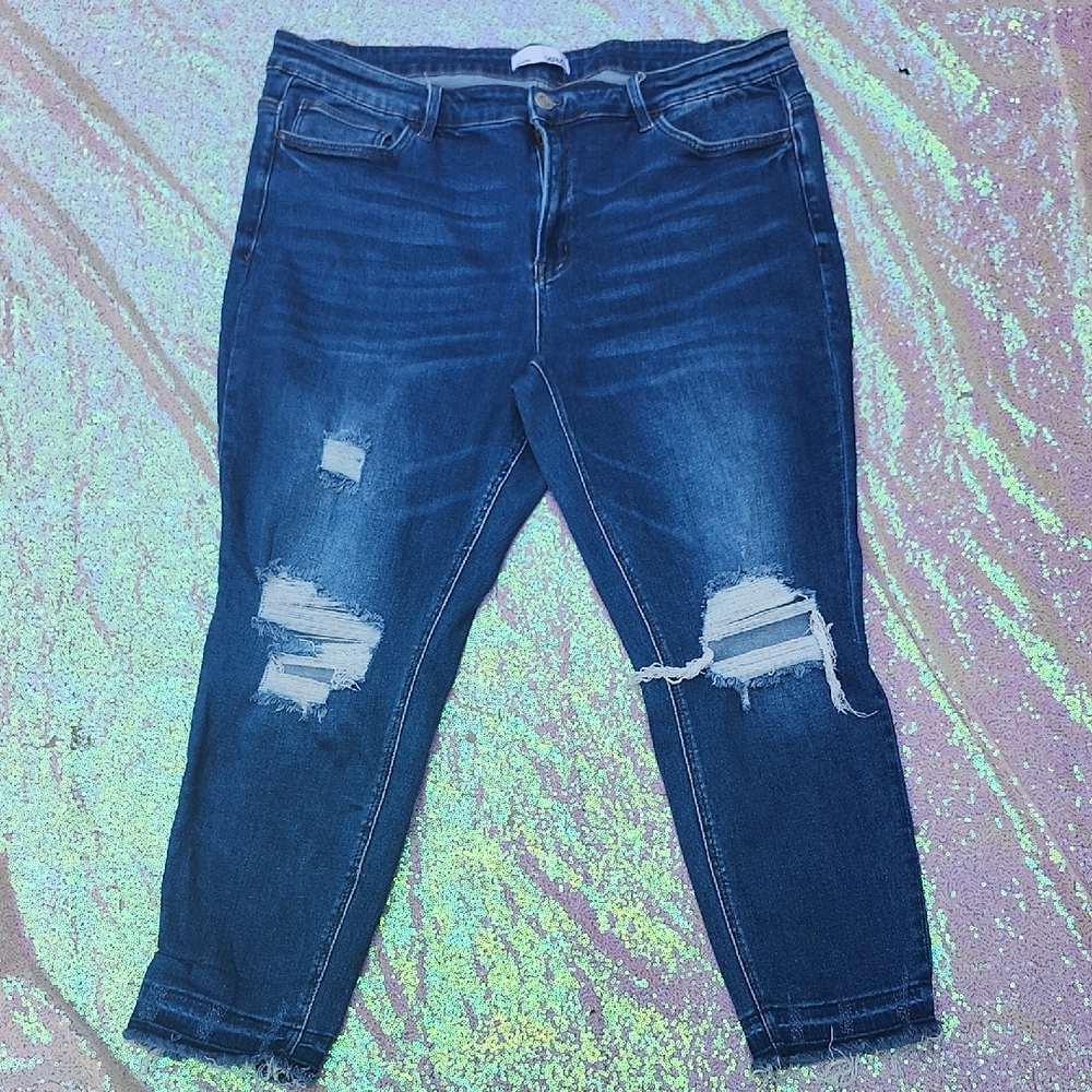 Vervet Distressed Blue Jeans, So Nice, Womens Size 20!